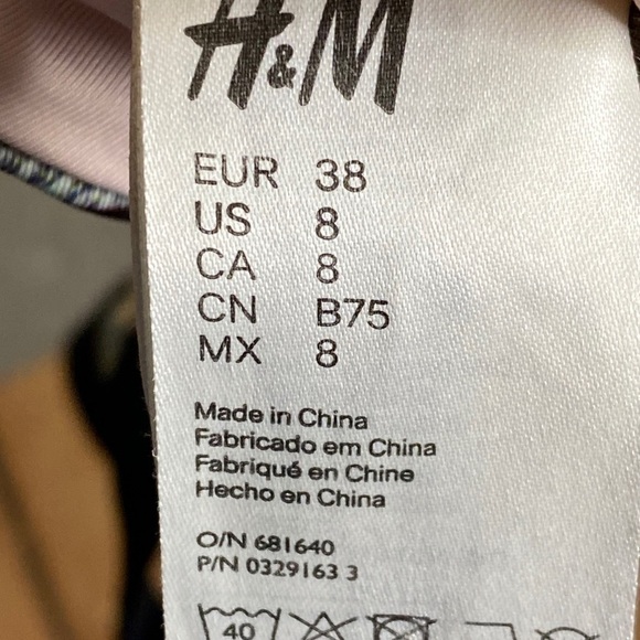 H&M Palms @ Sunset Bikini Size 6 Top & Size 8 Bottoms - Picture 7 of 10